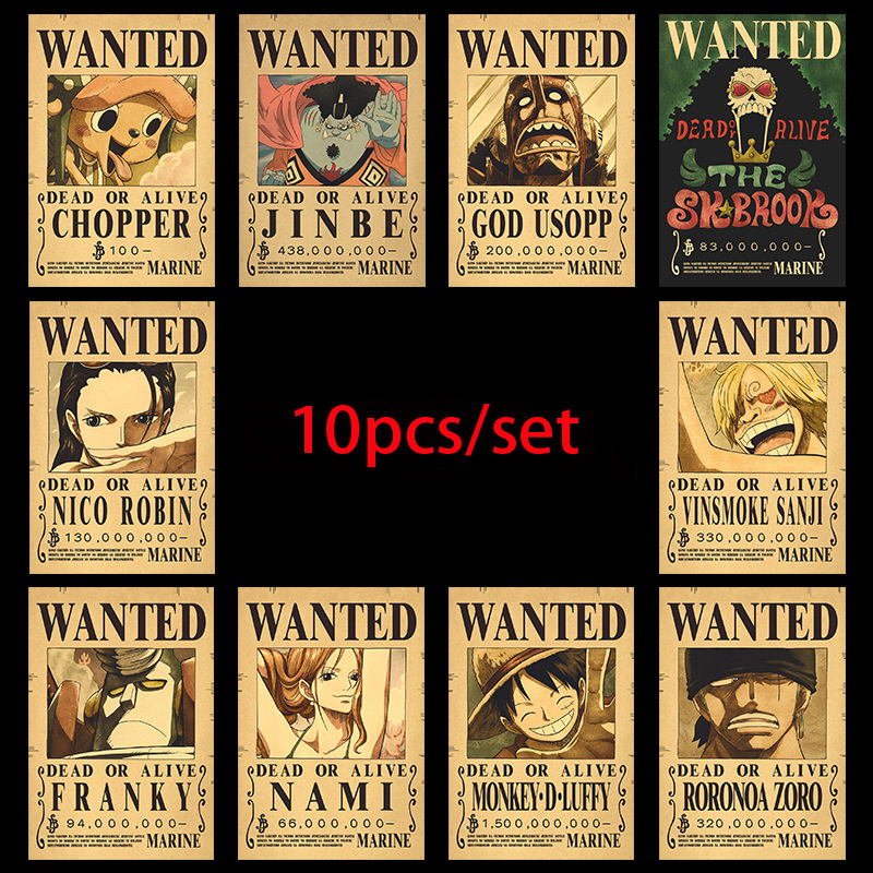 Vintage Collectible Figurines - 10 szt. Anime One Piece Luffy