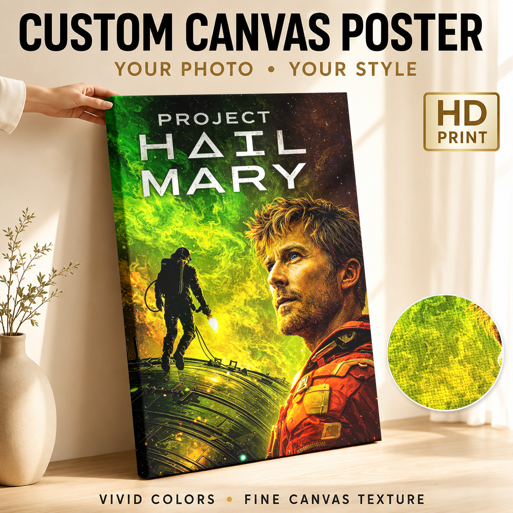 Vintage Collectible Posters - Plakat na płótnie filmu „Project Hail
