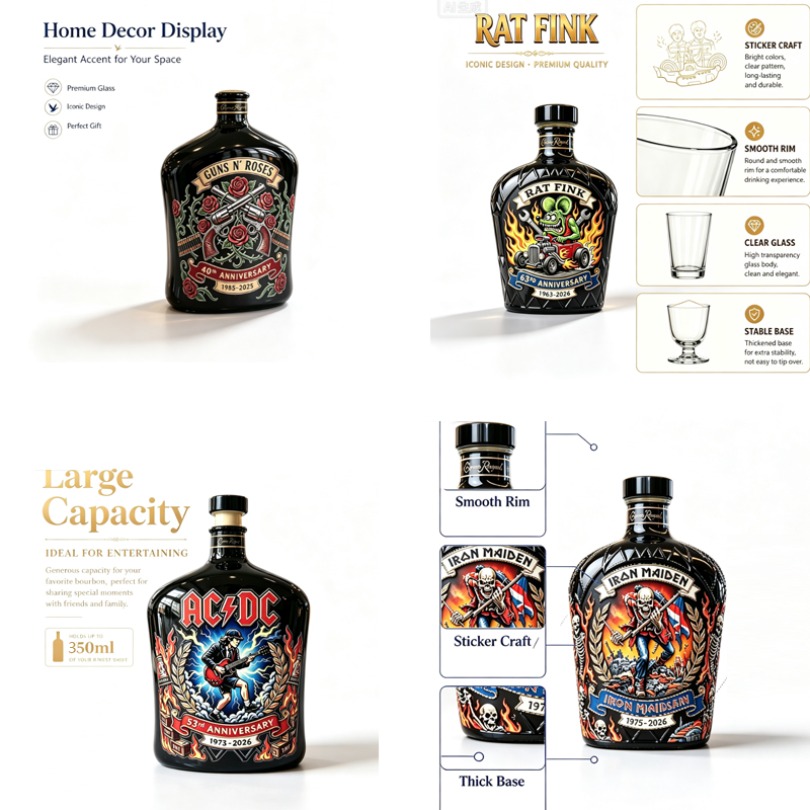 Karafka do whisky z wzorem ska – Vintage Collectible Liquor Bottles recenzja i cena
