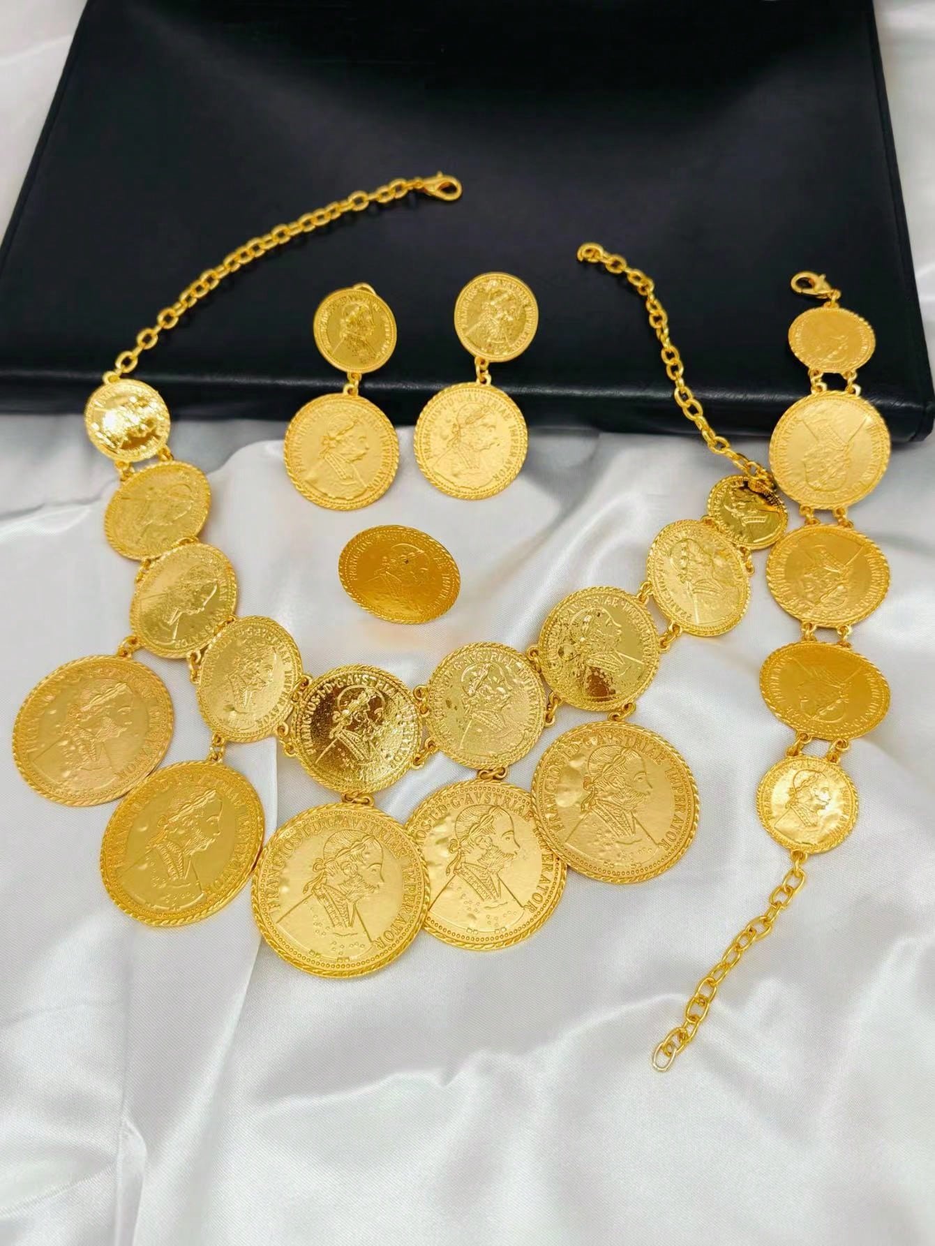 Modny nigeryjski zestaw biżute – Vintage Collectible Coins recenzja i cena